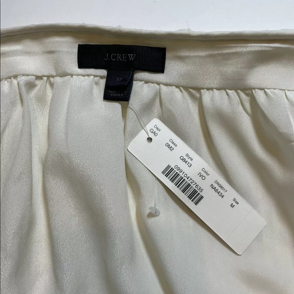 NWT J. Crew Ivory Flutter Lace Tank Cami Women's Size Medium G8413 $89 - Picture 5 of 11